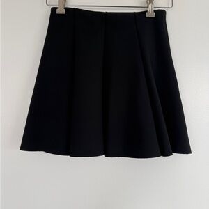 Zara W & B Collection Elegant Pleated  Black Mini Women's Skirt, Sz. S
